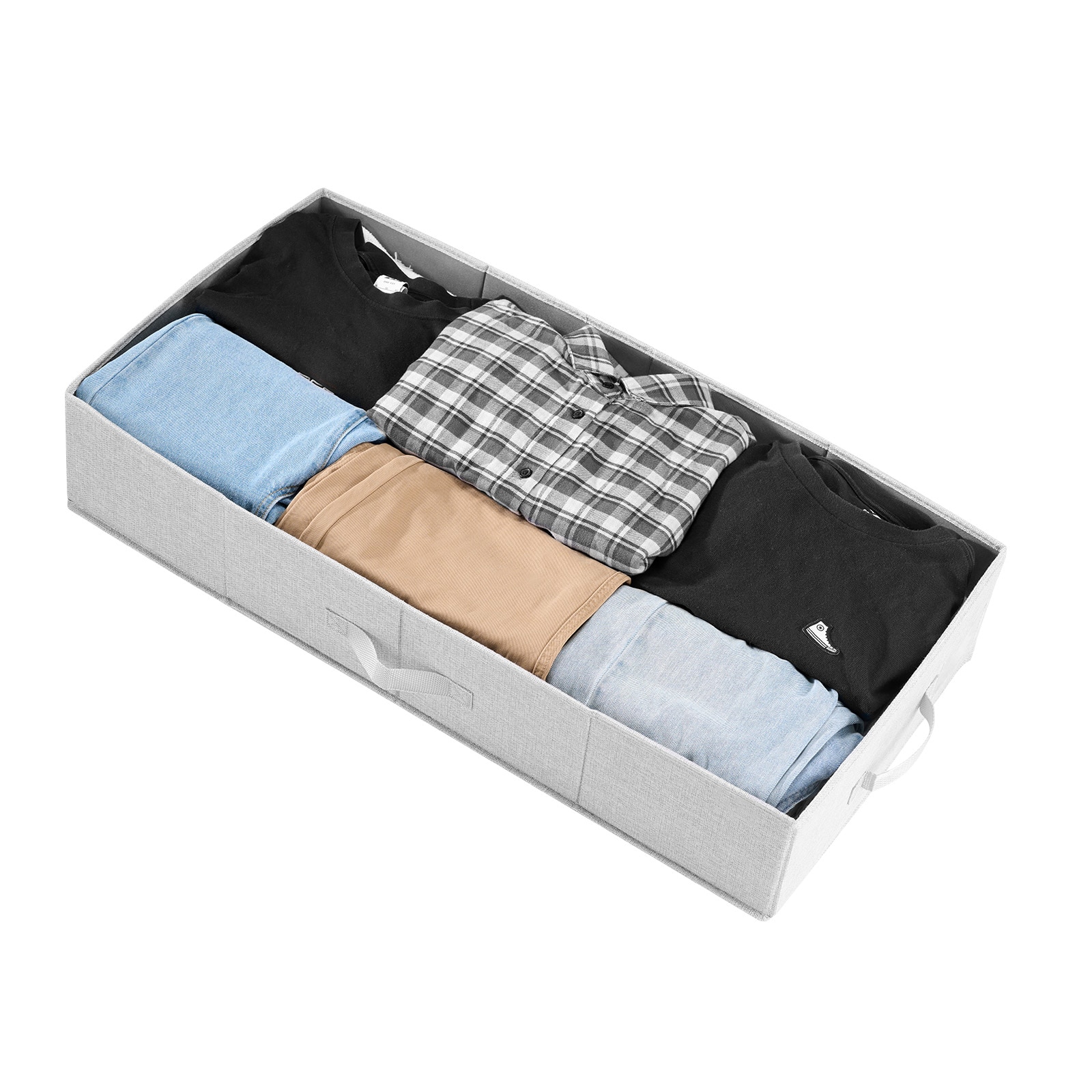 Under Bed Storage 48L Foldable Underbed Box For Household Organization 2 Pack_voghion.com